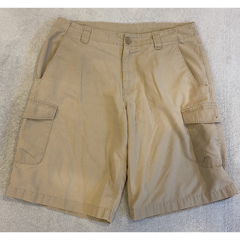 Mens North Face Cargo Shorts Khaki Beige Brown Size 34